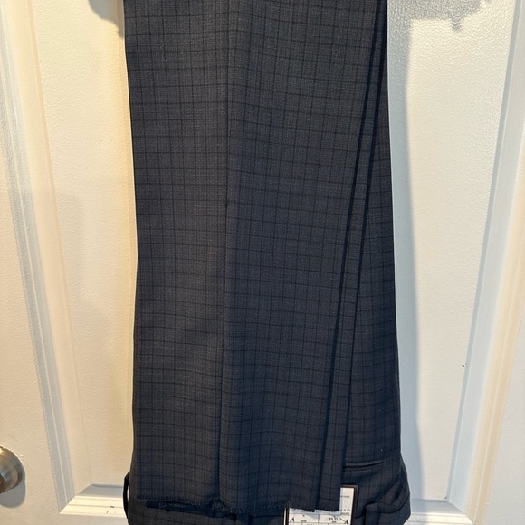 NWT Michael Kors Navy Blue Plaid Suit Youth 12 - Picture 3 of 9